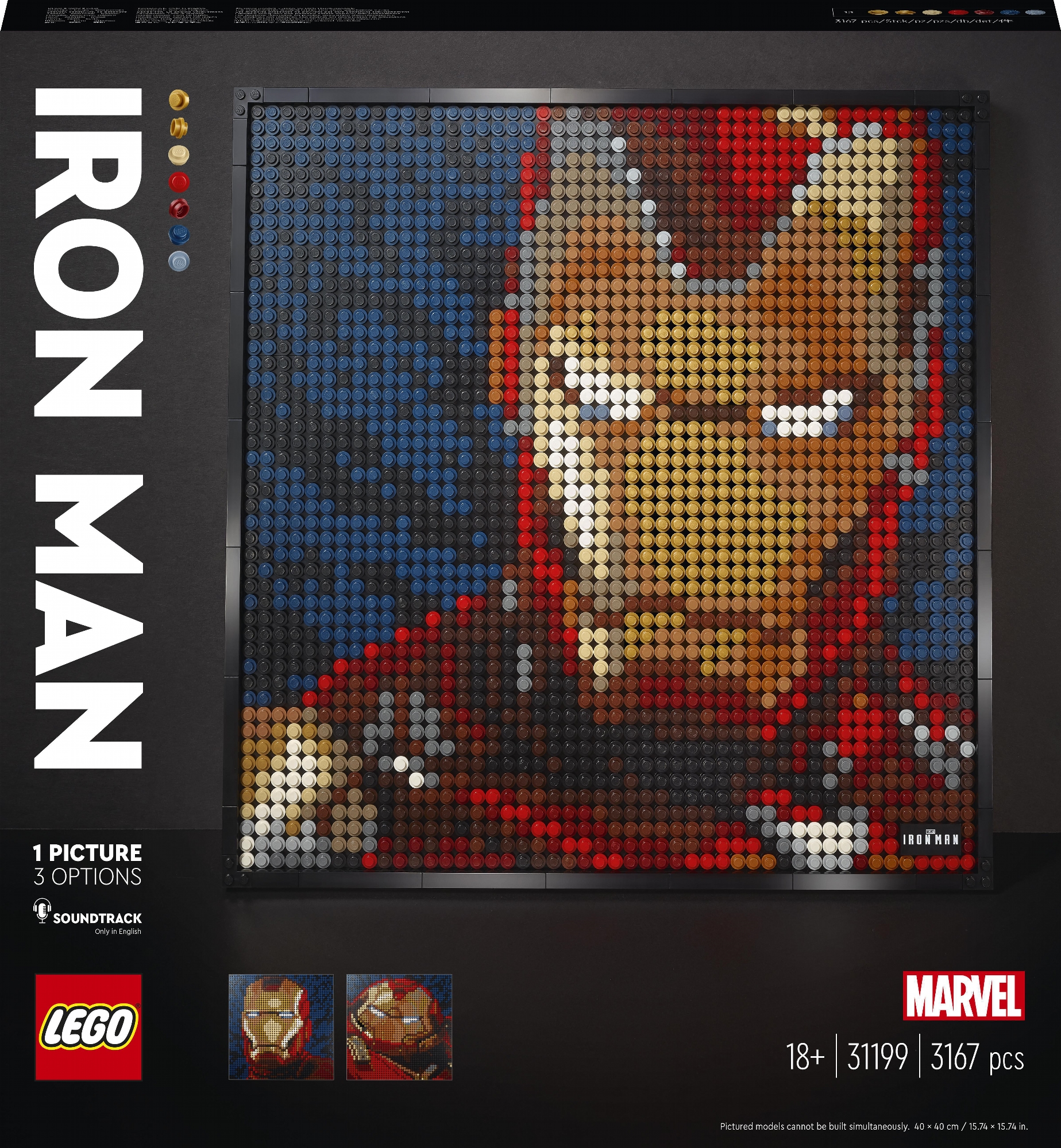 

Конструктор LEGO Art 2020 Железный человек Marvel Studio 3167 деталей (31199)
