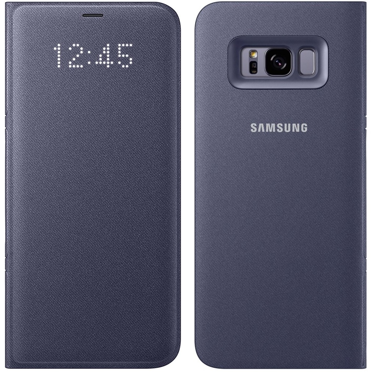 

Защитный смарт чехол книжка Samsung Led Wallet Cover S8 Plus + G955 EF-NG955 orchid grey