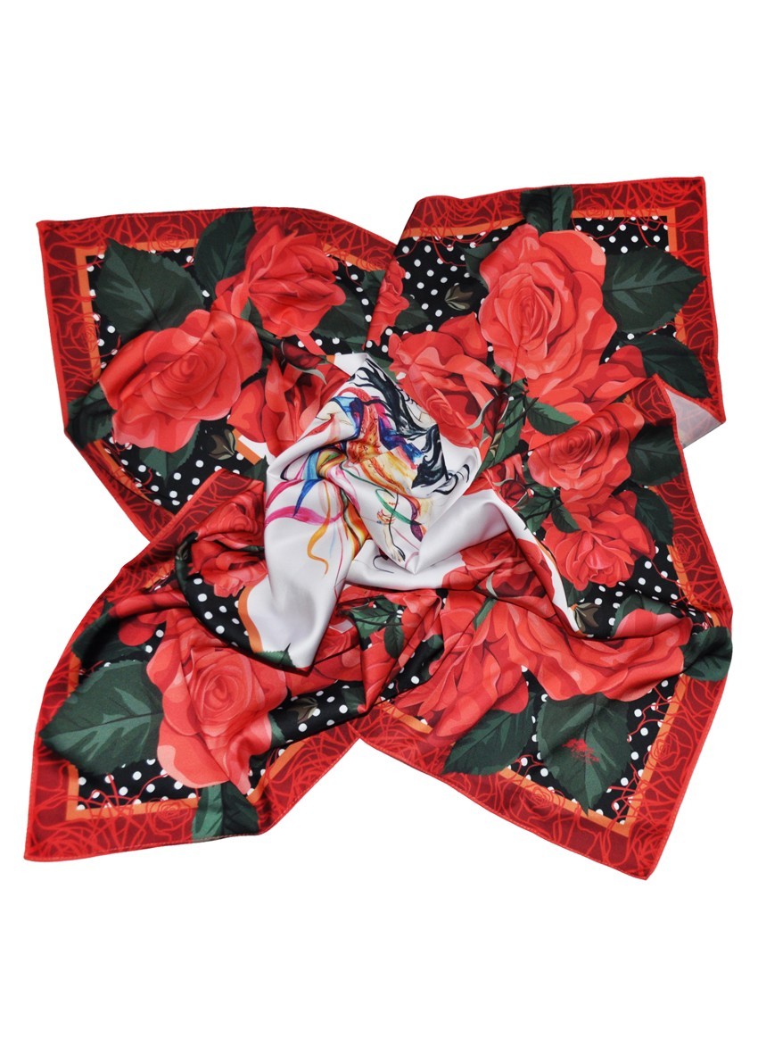 

Платок дизайнерский MyScarf "Розы"