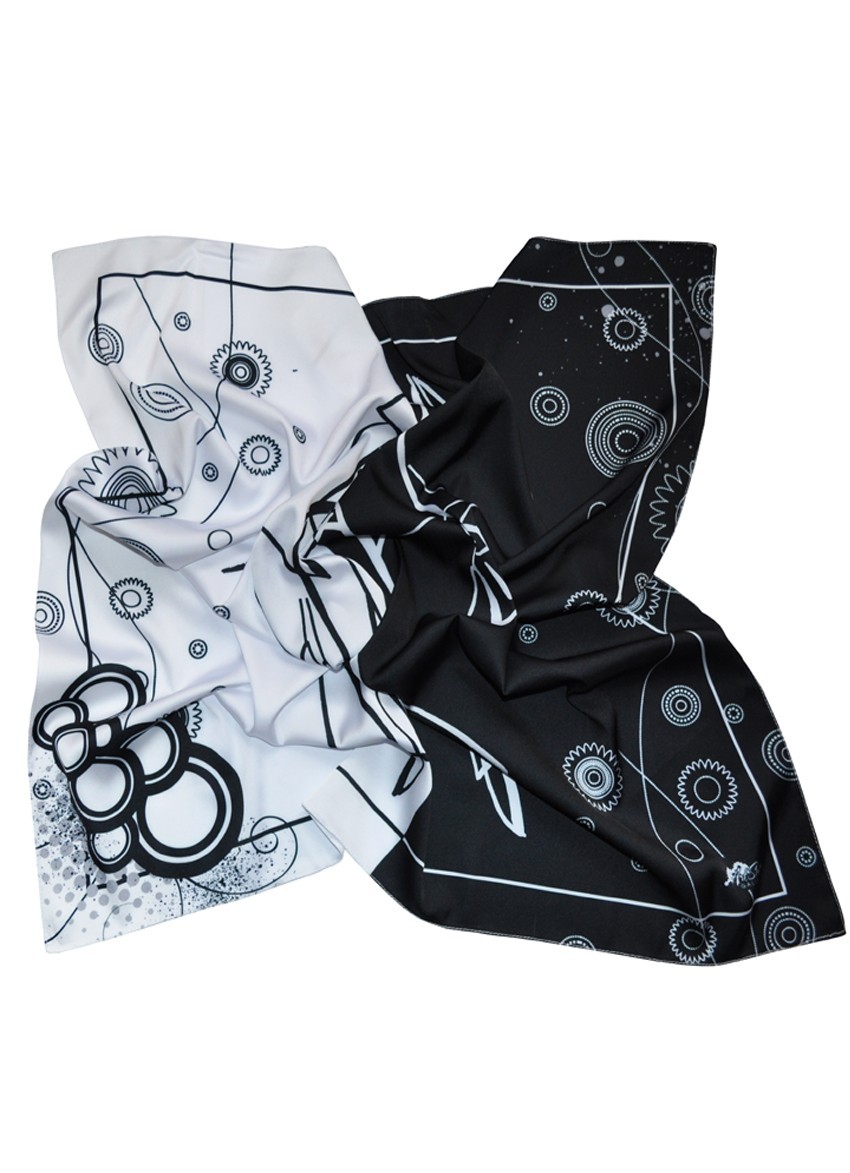 

Платок дизайнерский MyScarf "Черное и Белое"