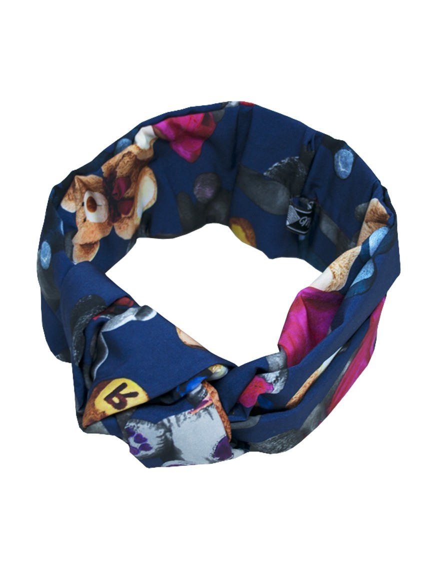 

Тюрбан MyScarf летний  синий, Тюрбан MyScarf летний one size синий