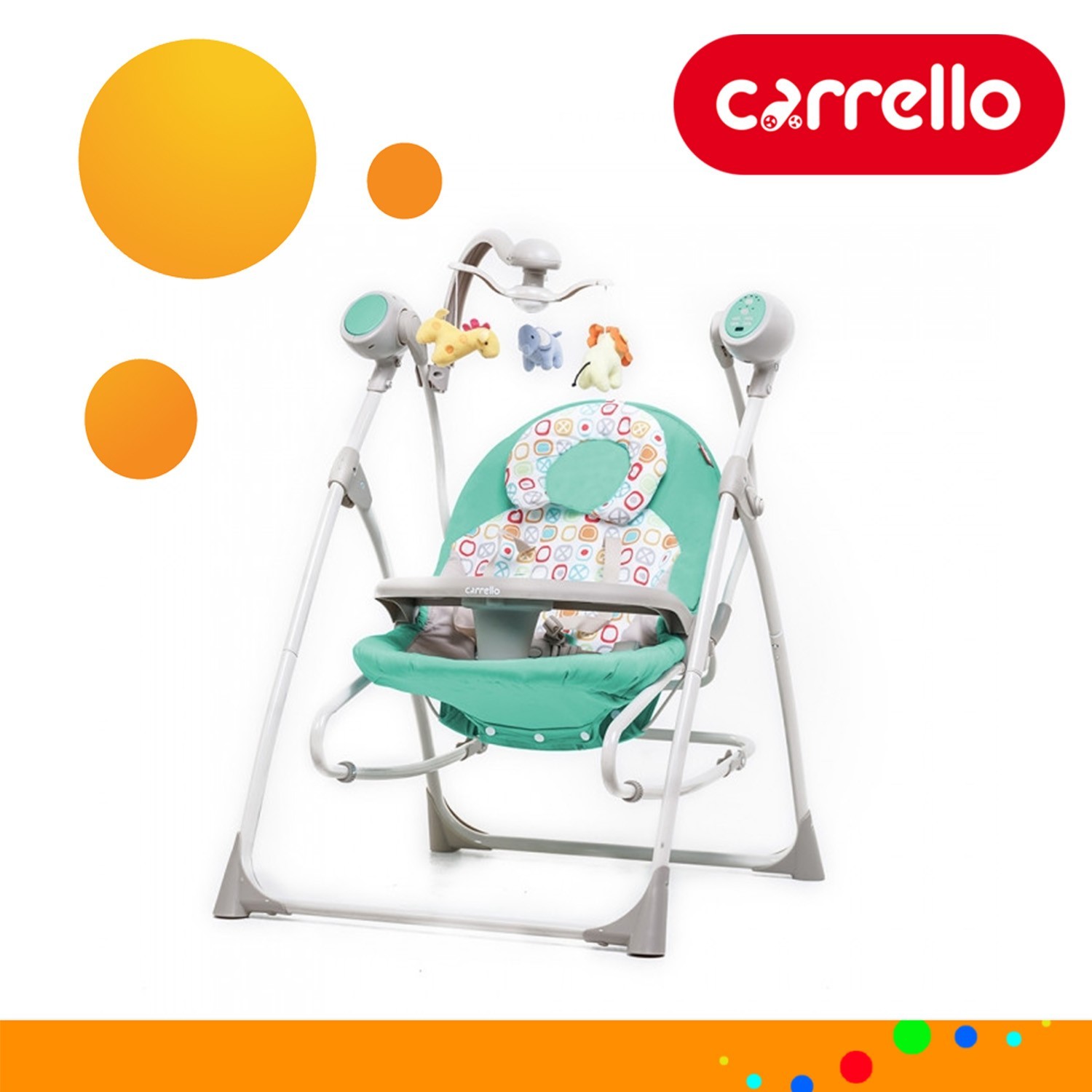 

Детская колыбель-качели CARRELLO Nanny 3в1 CRL-0005 Azure Бирюзовый (CRL-0005 Azure)