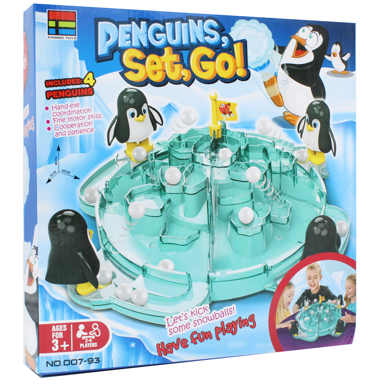 

Настольная игра для детей Веселые снежки пингвинов Penguins,set, go!