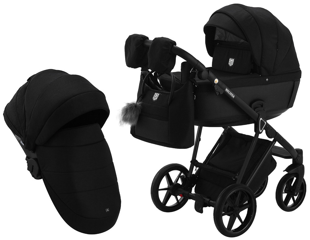 

Коляска 2 в 1 Adamex Belissa Special Edidion черный 625512