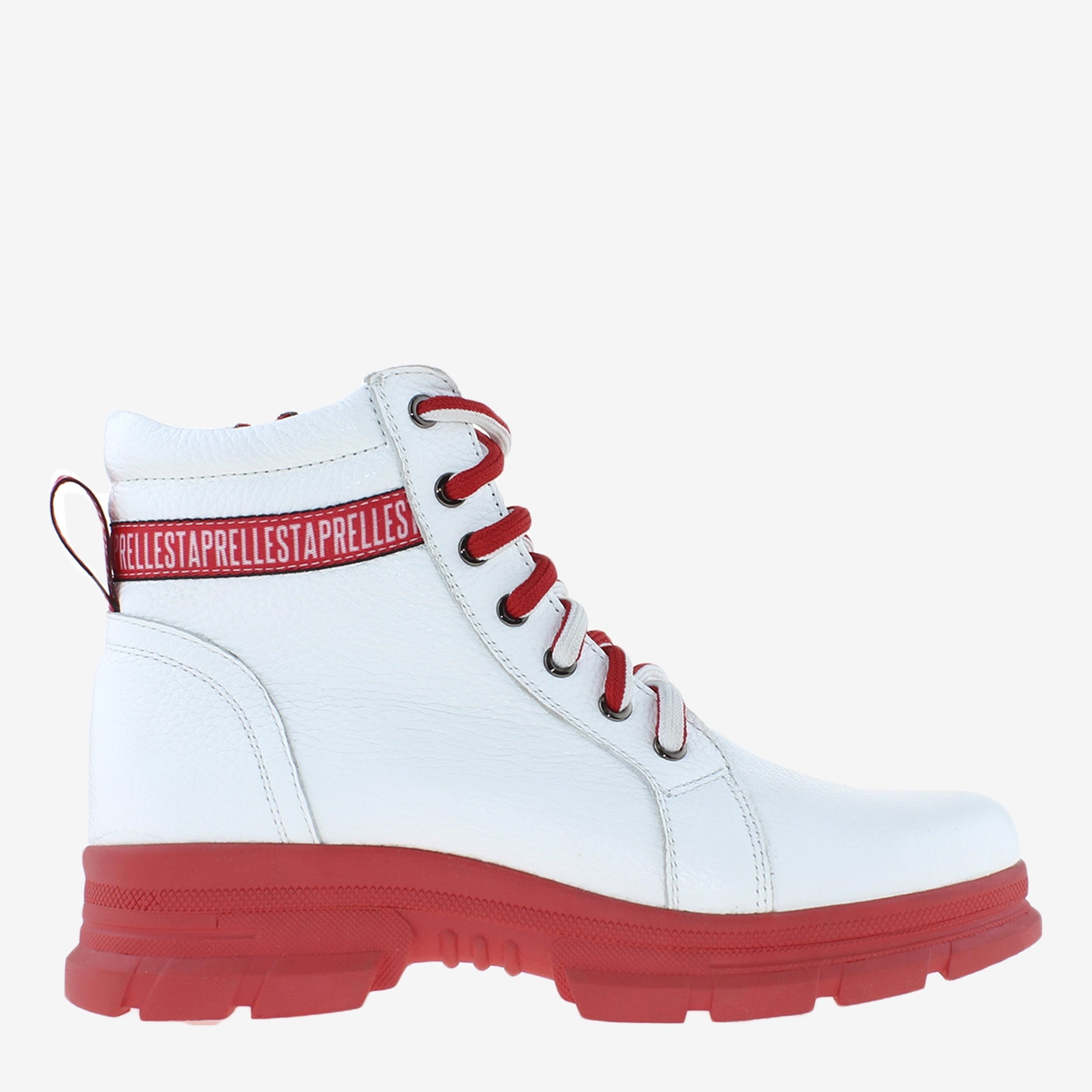 Акція на Жіночі зимові черевики низькі Prellesta R1223-22 37 23.5 см Білі від Rozetka