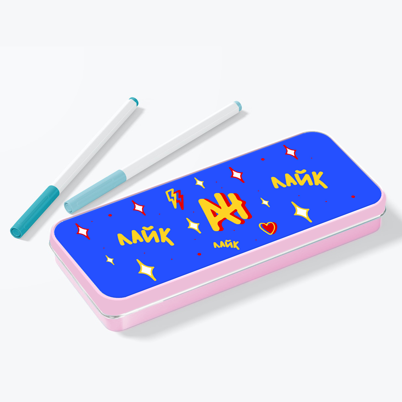 

Пенал школьный металлический Блогер Влад Бумага А4 (Blogger Vlad A4) (34408-3025-1) Розовый