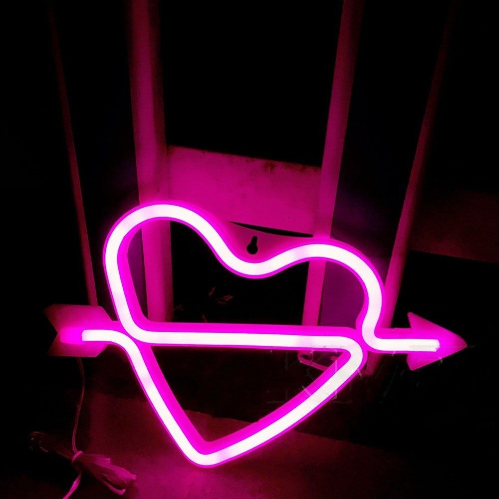 

Неоновый светильник LED Lights "Rose Heart" Декоративная LED лампа "Розовое сердце" Розовый