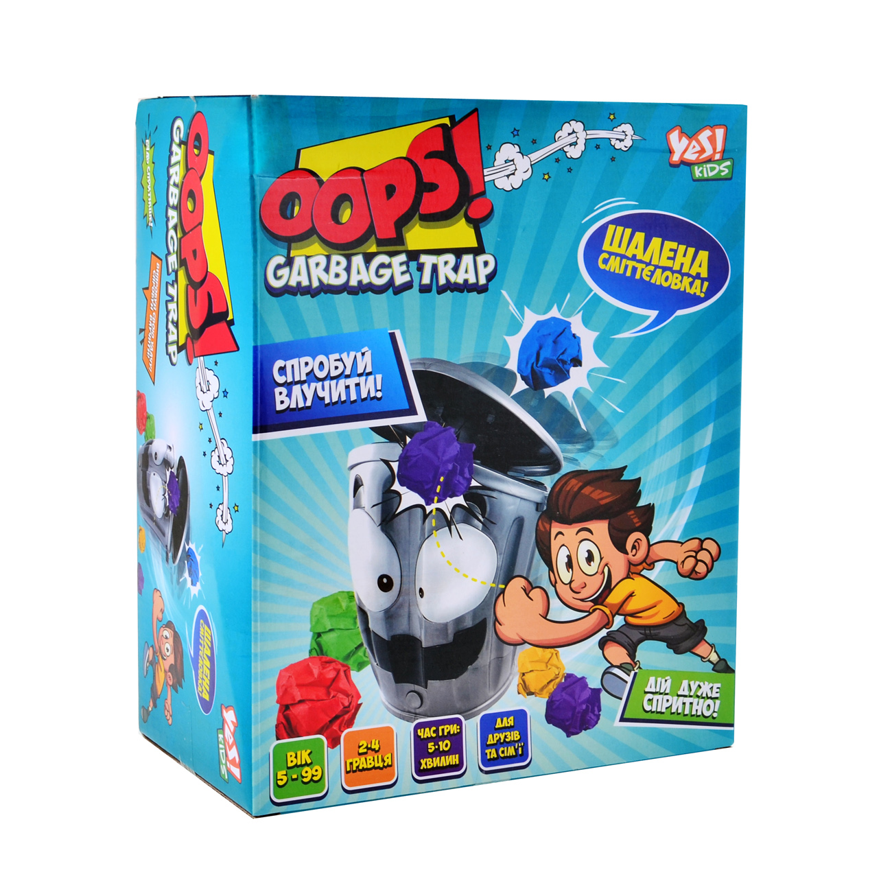 

Развивающая настольная игра для детей Yes Kids Oops! Ловушка для мусора! (5056137196487) (953764)