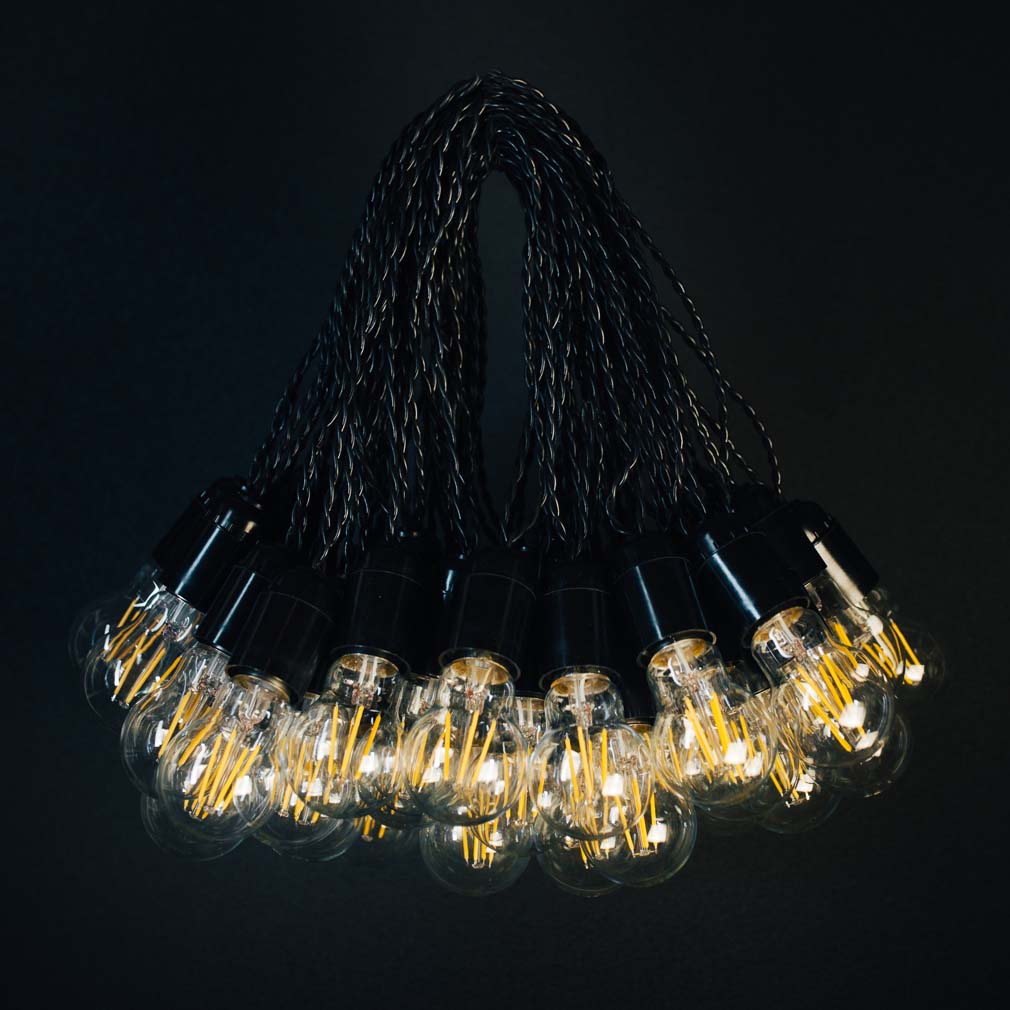 

Ретро гирлянда из ламп Soft Light 25 метров 50 ламп LED (Филаментные) с влагозащитой Черная (black05-4 )