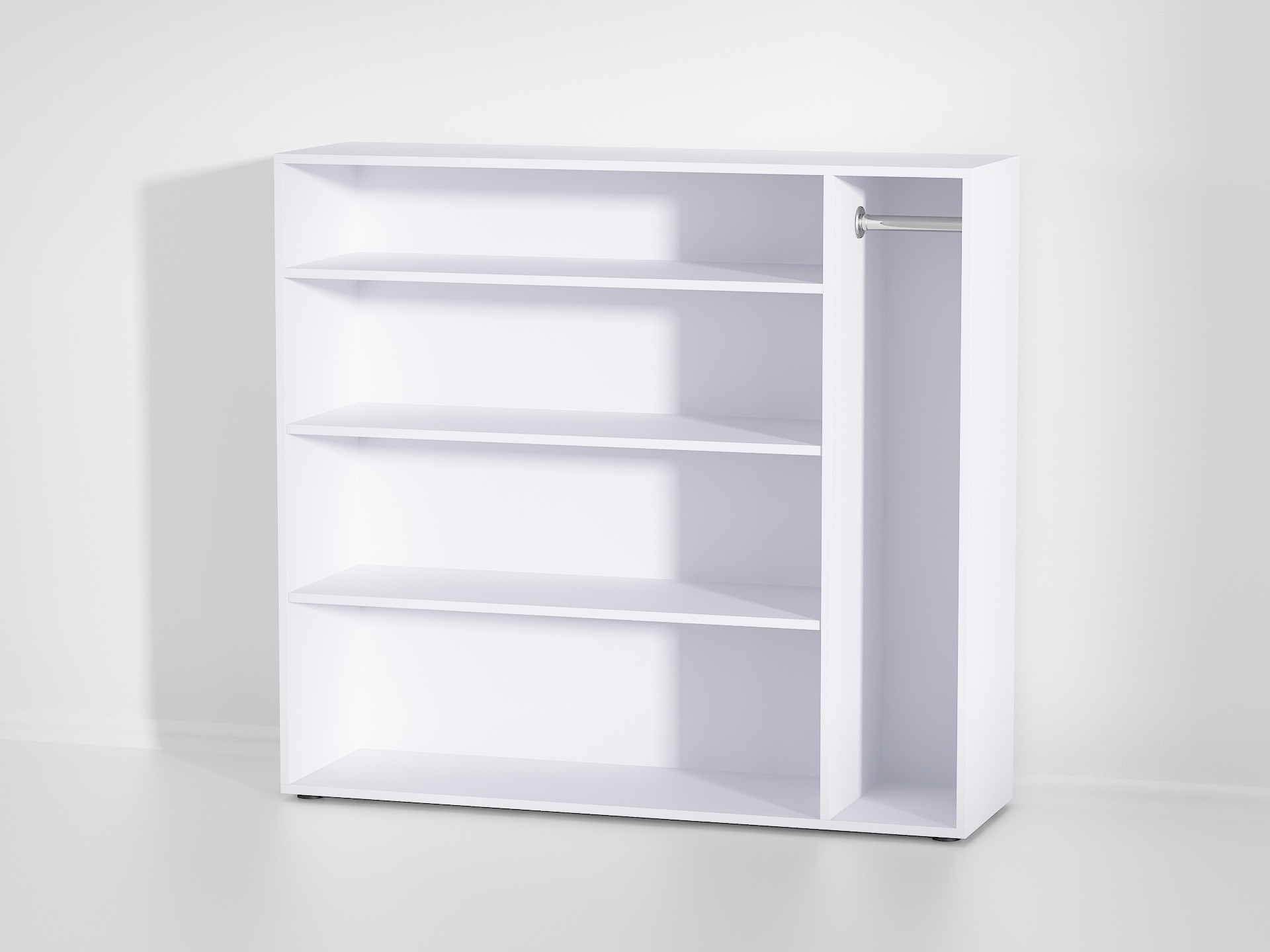 

Полка для обуви + вешалка для зонтика из ДСП, Bonittopurple, Белый, O-1B