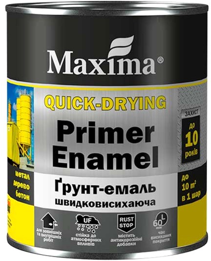 

Грунт-эмаль быстросохнущая Maxima 2.5 кг Белая (4823083304171)
