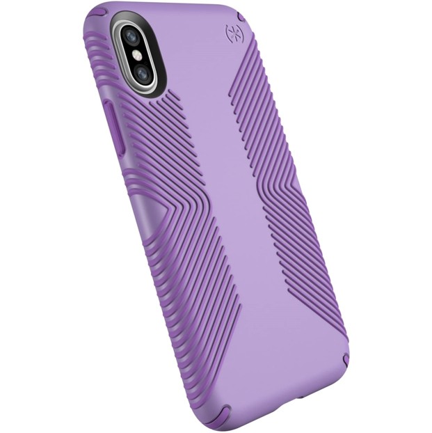 

​Противоударный чехол бампер Speck Presidio Grip Designed for Impact Apple Iphone X Iphone Xs 5.8″ Aster Purple/Heliotrope Purple