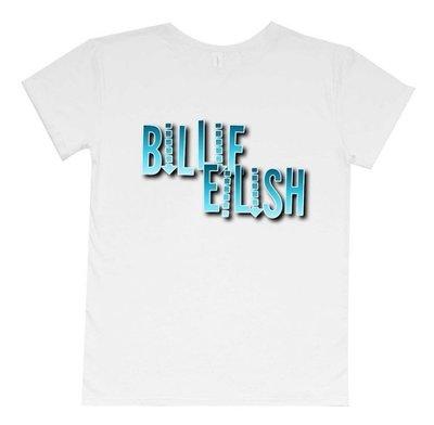 

Футболка Билли Айлиш Billie Eilish Надпись Белая Размер 128
