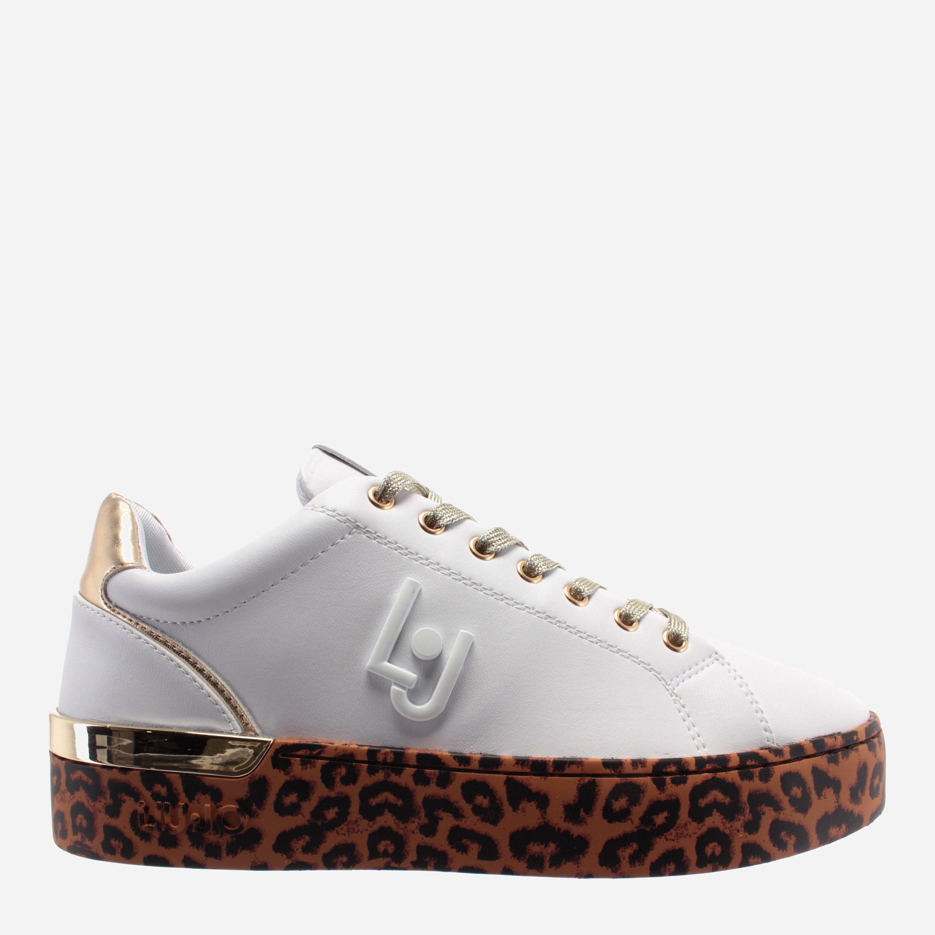 

Кеды Liu Jo Silvia 01 Sneaker BA0001EX01403D05 36 Белые с золотистым