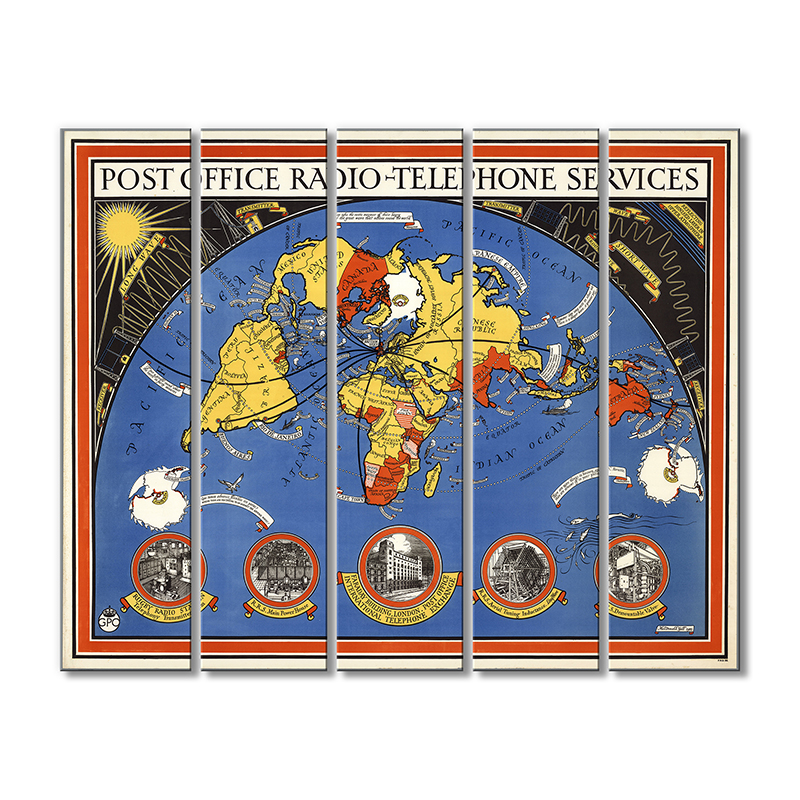 

Винтажная карта Artel «Телефонные службы» 5 модулей 120x180 см