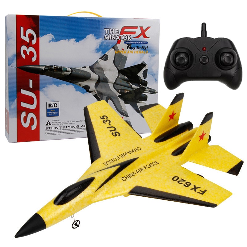 

Радиоуправляемый самолет с гироскопом CTF Minator FX 620, SU 35 RTF желтый