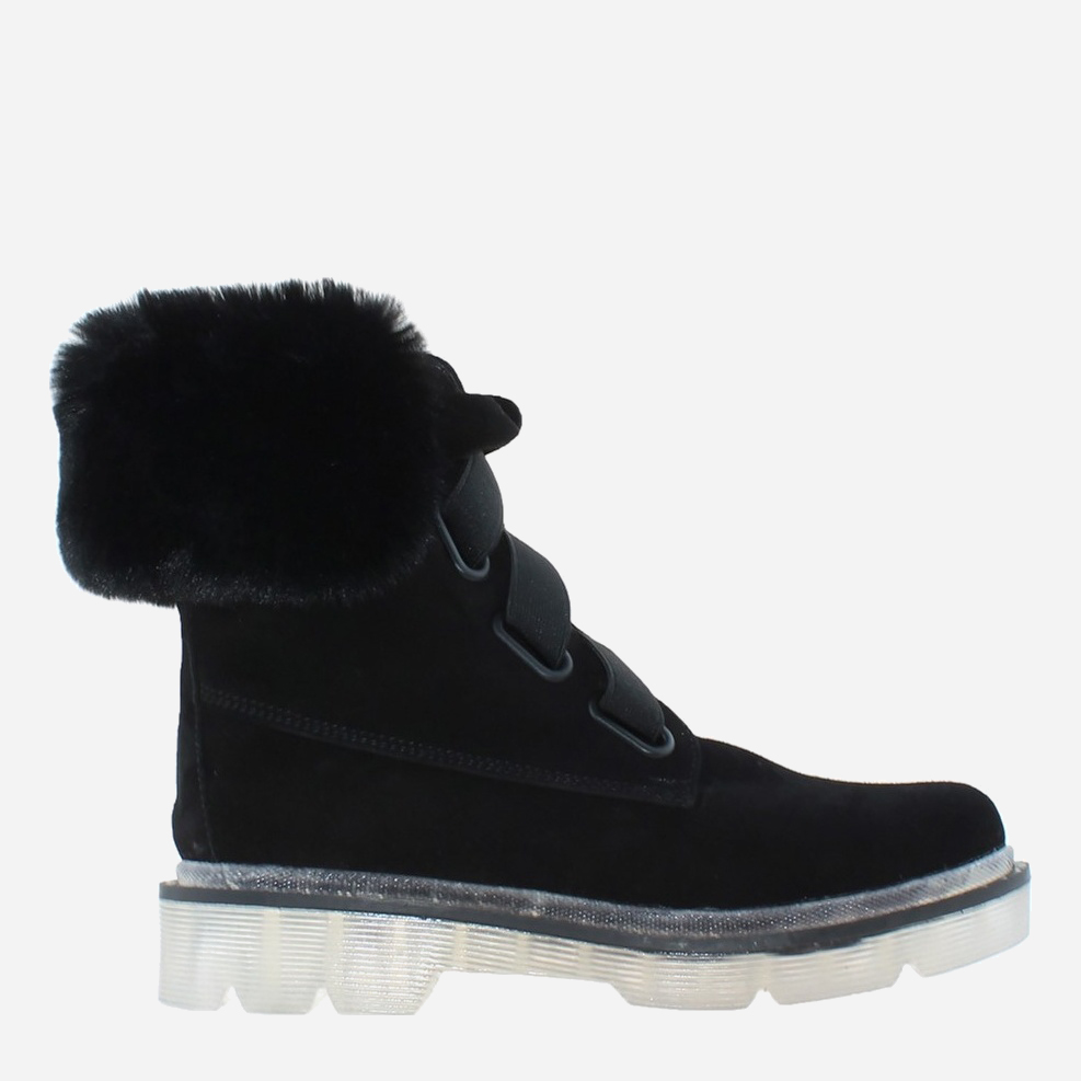 Акція на Жіночі зимові черевики високі Dalis Rd608-11 40 25 см Чорні від Rozetka