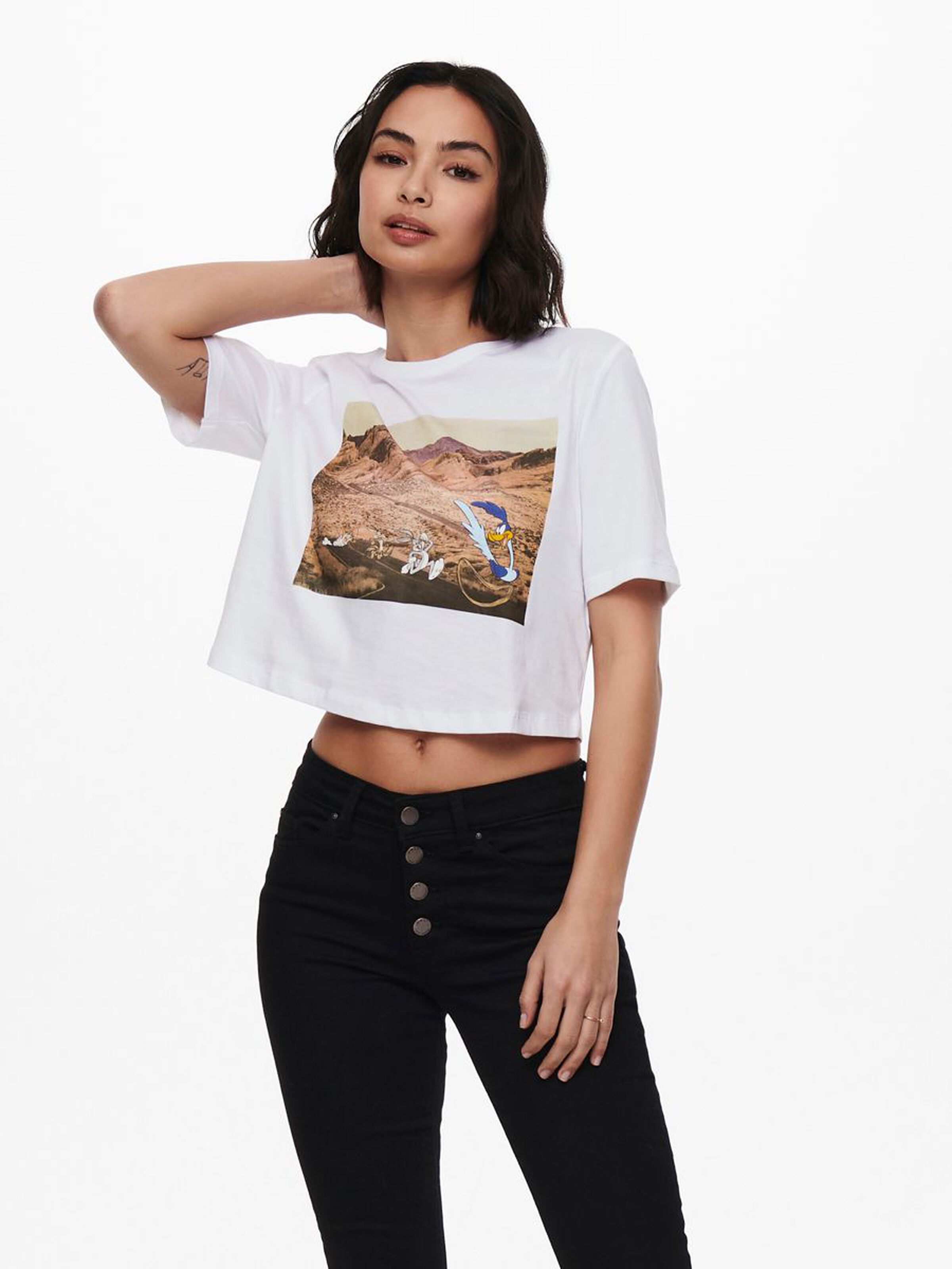 

Футболка ONLY LOONEY TUNES 15229462 Bright White L белый