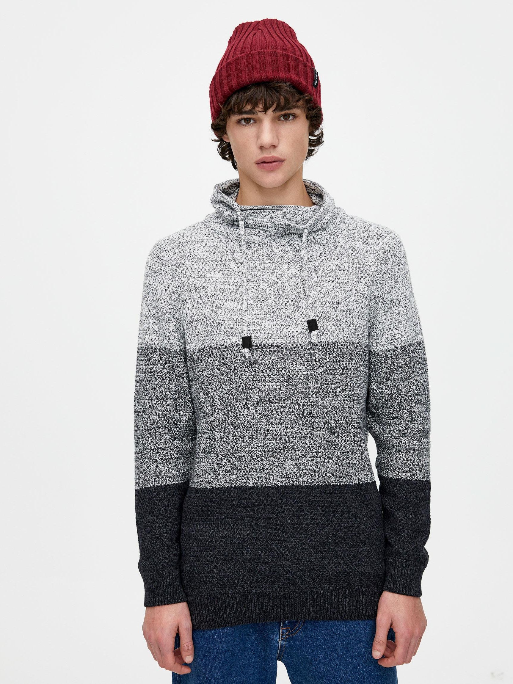 

Свитер Pull & Bear 5558/502/824-ABBE XS Белый с черным