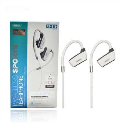 

Вакуумные наушники Bluetooth Wireless Sports Remax RB-S19-White