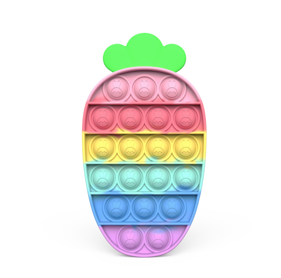 

Антистресс игрушка Pop It Морковка пупырка 5092