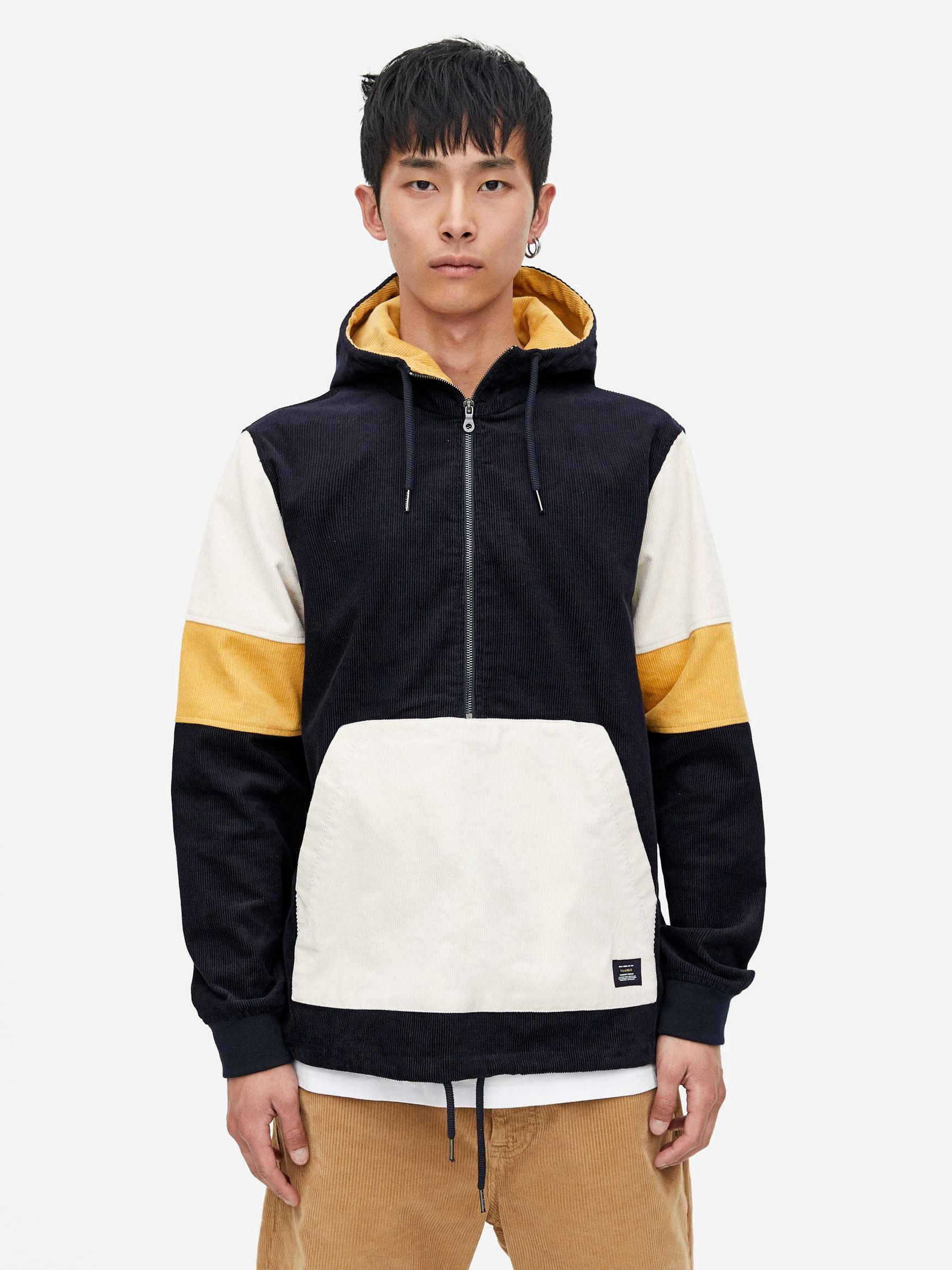 

Анорак Pull & Bear 5710/528/047-AERL M Темно-синий-белый-желтый