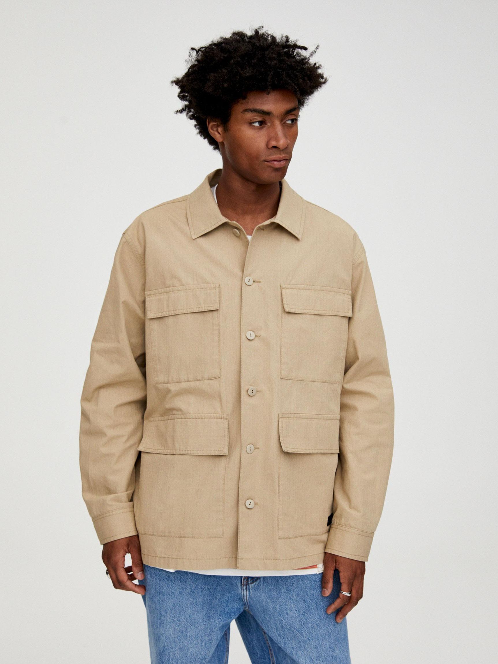 

Ветровка Pull & Bear 9474/509/711-ACTQ M Бежевая