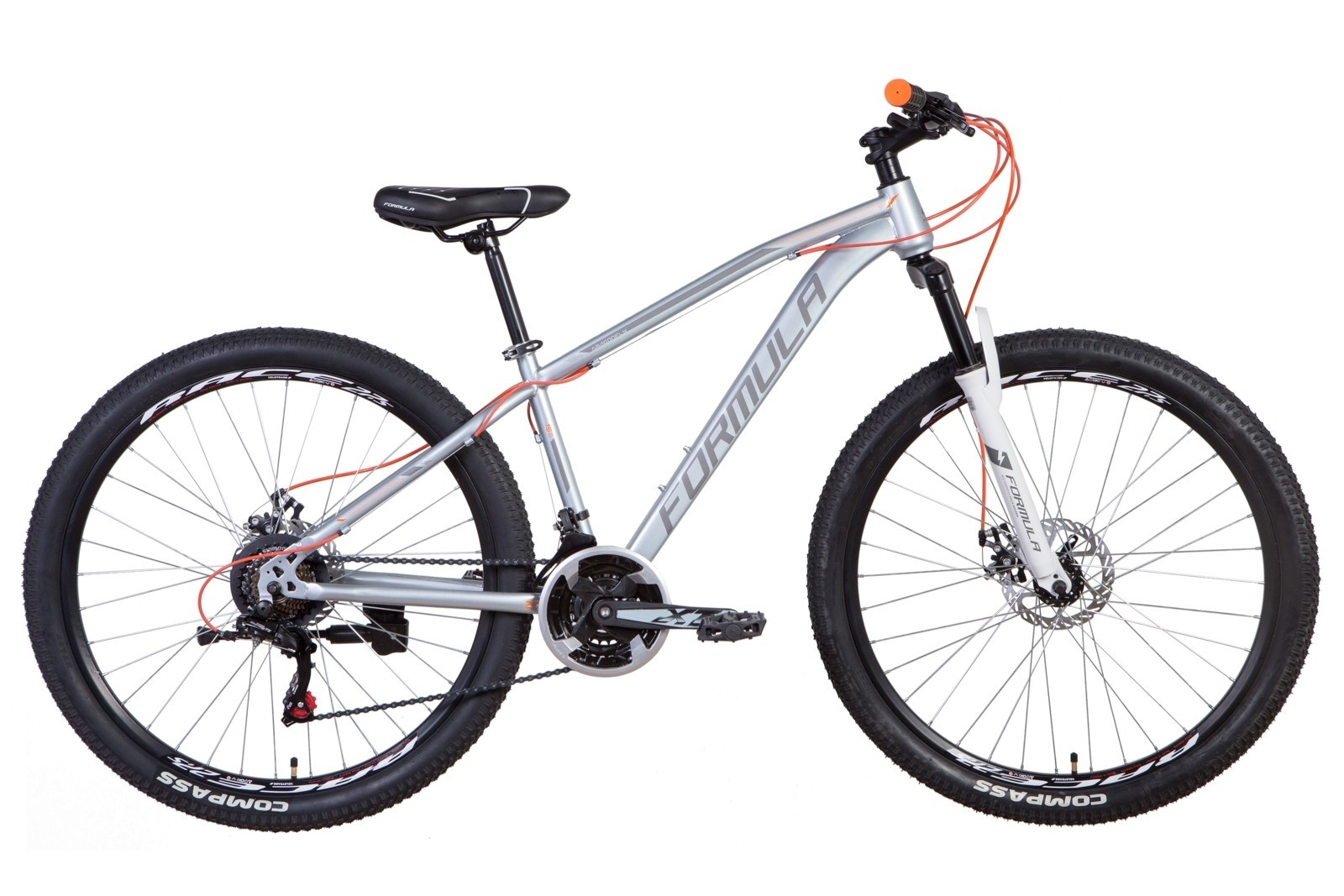

Велосипед ST 27.5 Formula DRAGONFLY AM DD рама-15 серо-оранжевый 2021