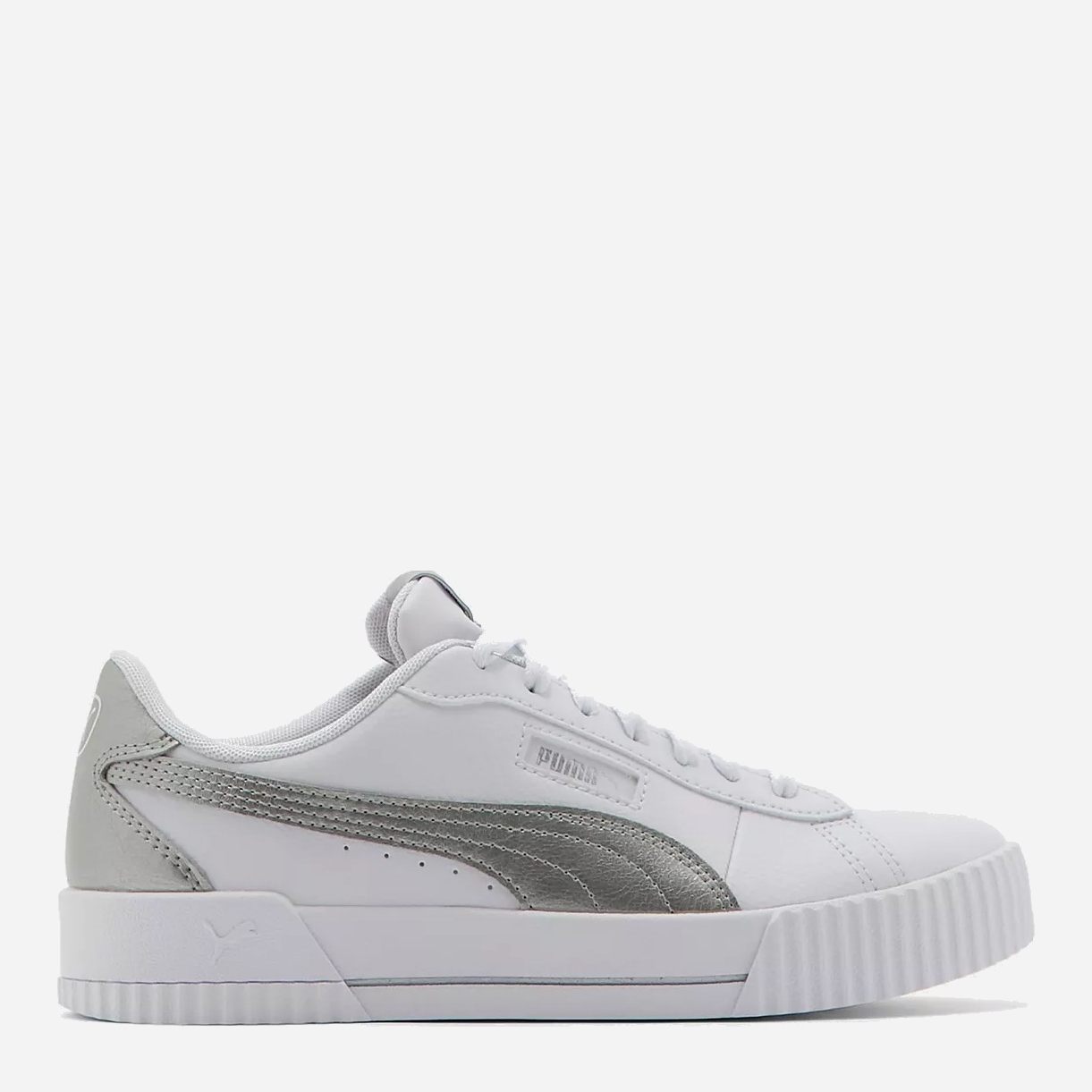 

Кеды Puma Carina Crew Metallic 36887901 37 (4) 23 см White-Silver