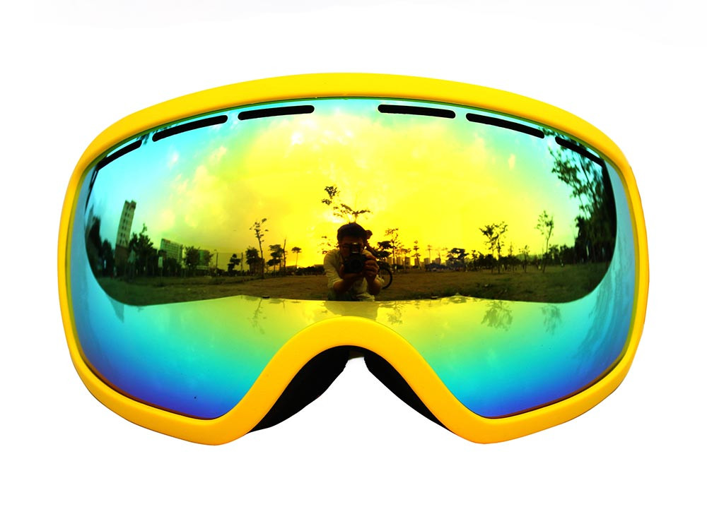 

Маска горнолыжная сферическая Copozz Mirror 7 ORIGINAL Yellow Frame-Gold Lens GOG207