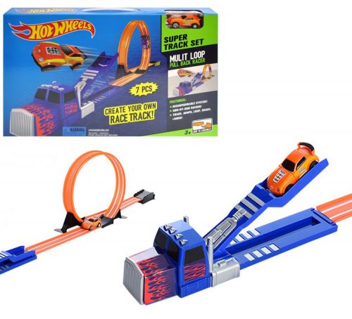

Трек c запуском "Hot Wheels",7 деталей
