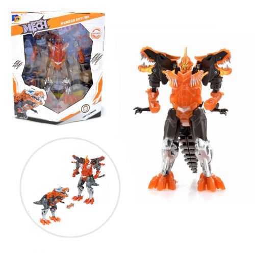 

Игрушка трансформер Dade Toys «Deformation Mech Тираннозавр» с аксессуарами оранжевый (D622-E265)