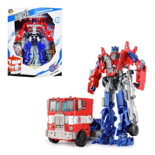 

Игрушка трансформер Dade Toys «Deformation Mech Пожарная машина» с аксессуарами красно-синий (D622-E268)