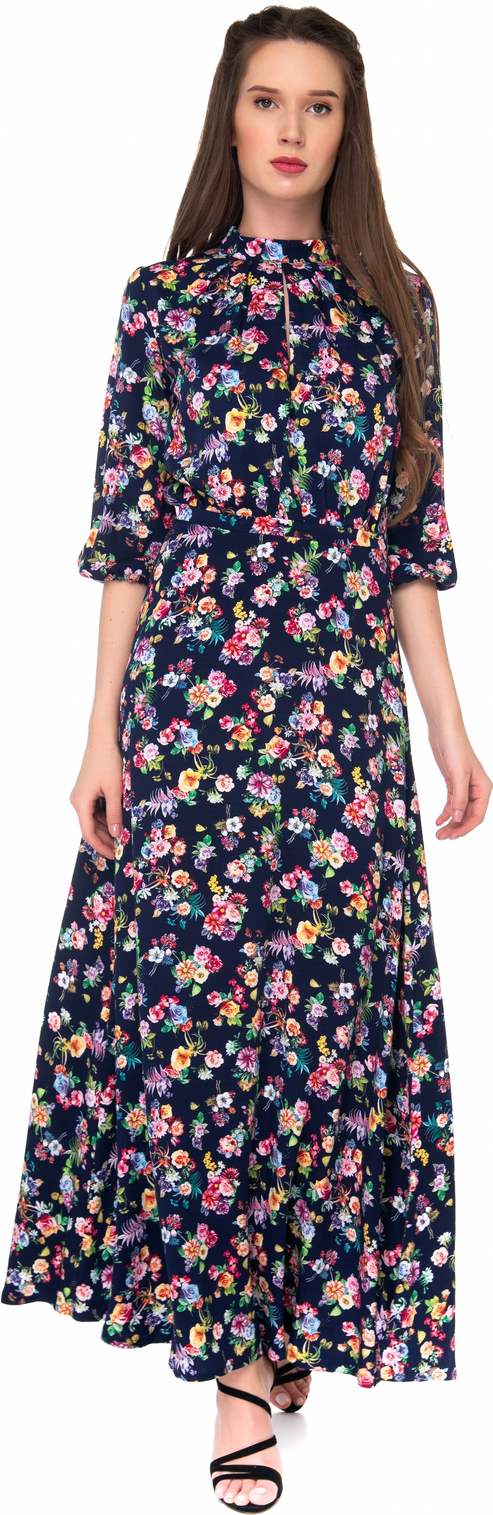 

Платье GENEVIE 09630 XL Dark Blue Red Yellow