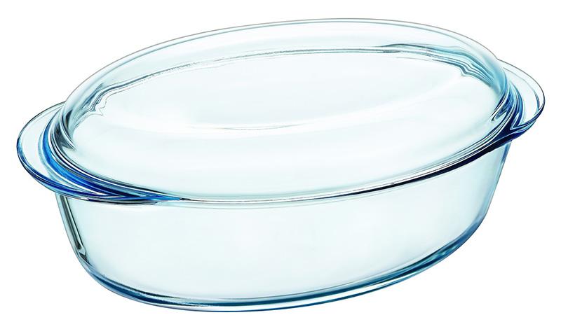 

Кастрюля для запекания Pyrex Essentials 3 л 33 х 20 х 13 см из жаропрочного стекла овальная с крышкой и ручками (UK-459A000)