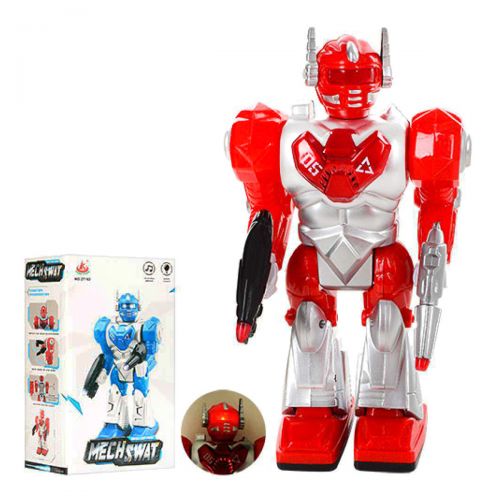 

Игровая фигурка робот WL Toys Mech Swat 22 см говорит на англ бело-красный (27162)