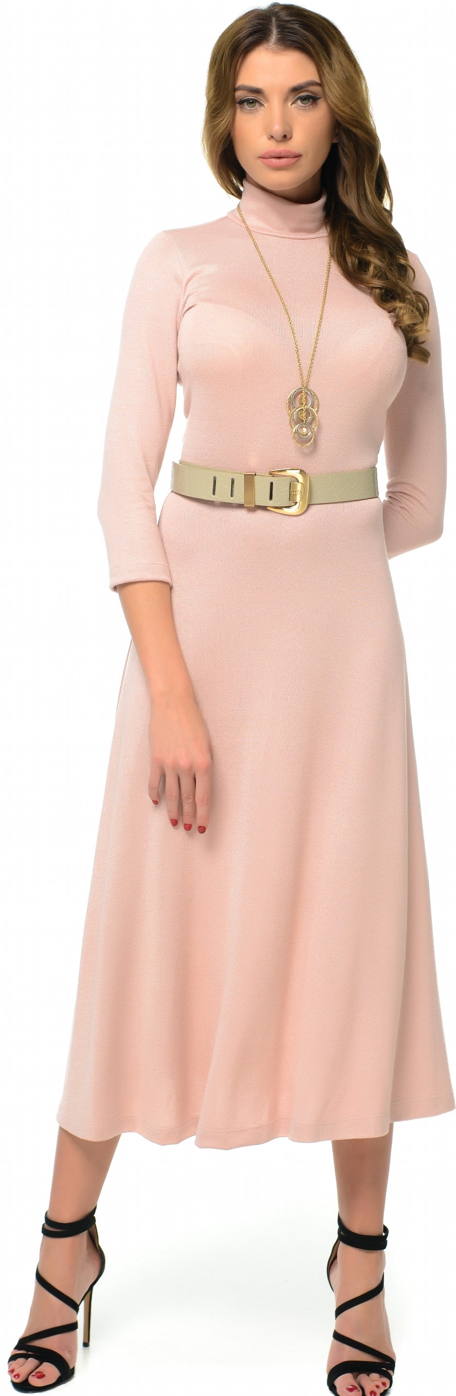 

Платье GENEVIE L9592 L Beige Pink