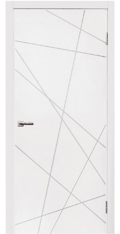 

Межкомнатные двери Кр 55 ПГ Ваш ВиД Белый матовый 600 ммх2000 ммх40 мм