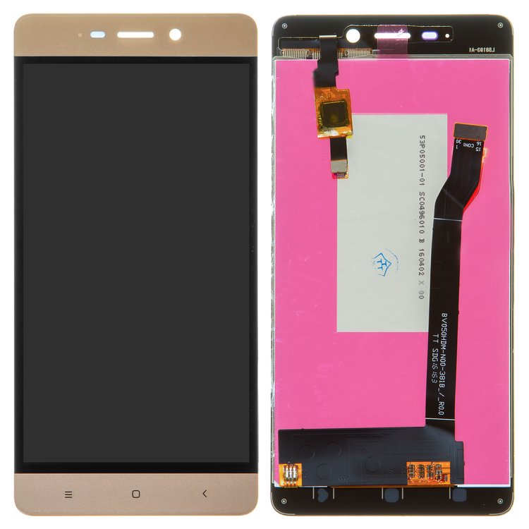 

Дисплей для Xiaomi Redmi 4 с сенсором золотой
