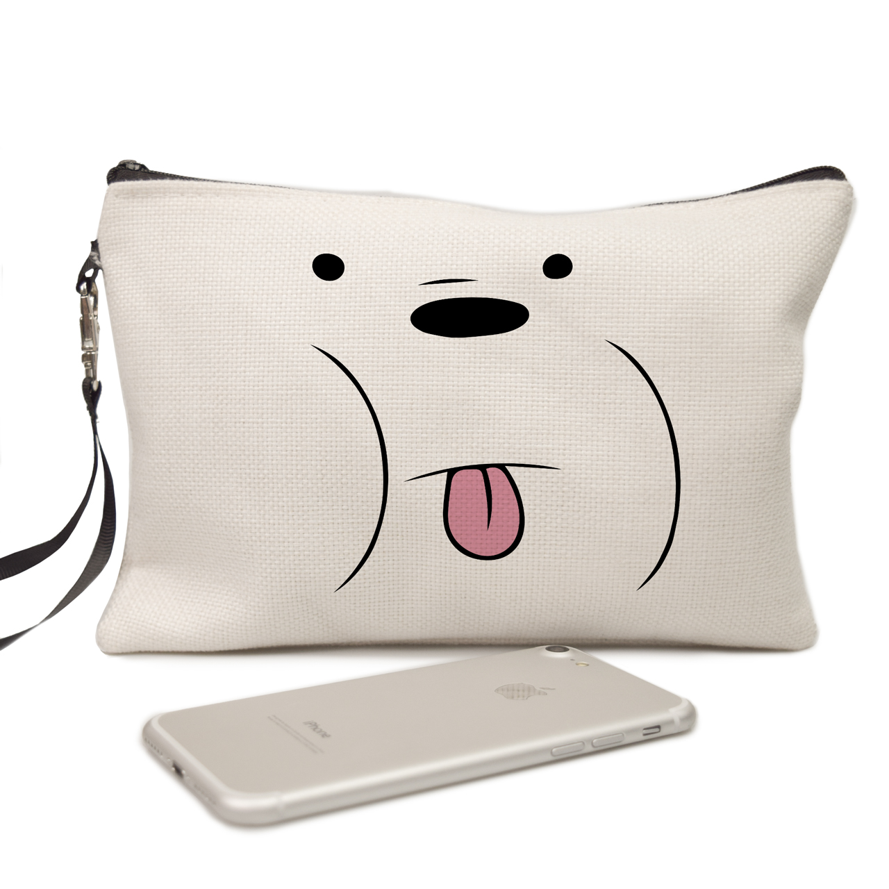 

Косметичка из натуральной ткани Вся правда о медведях Белый медведь (We Bare Bears Polar Bear) Молочный (34407-2662)