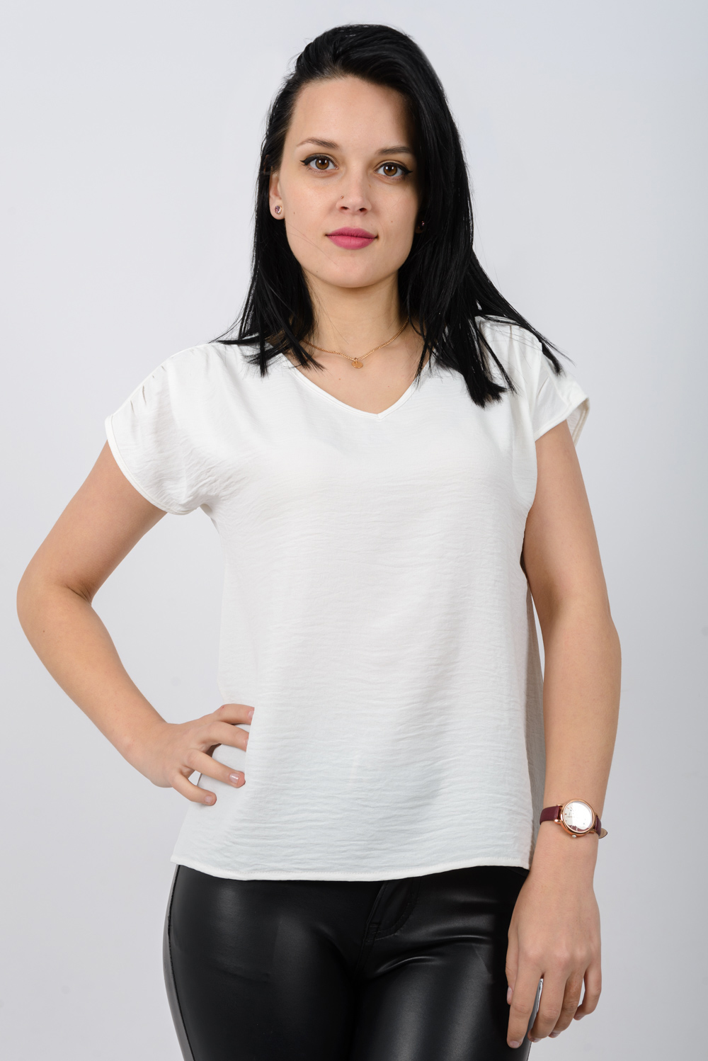 

Блузка INEDIT 9224  White, Блузка INEDIT 9224 S White