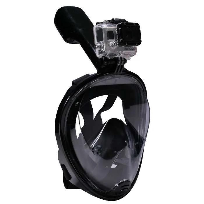 

Маска для подводного плавания дайвинга сноркелинга Tribord Easybreath Black 4 XL c креплением для камеры GoPro