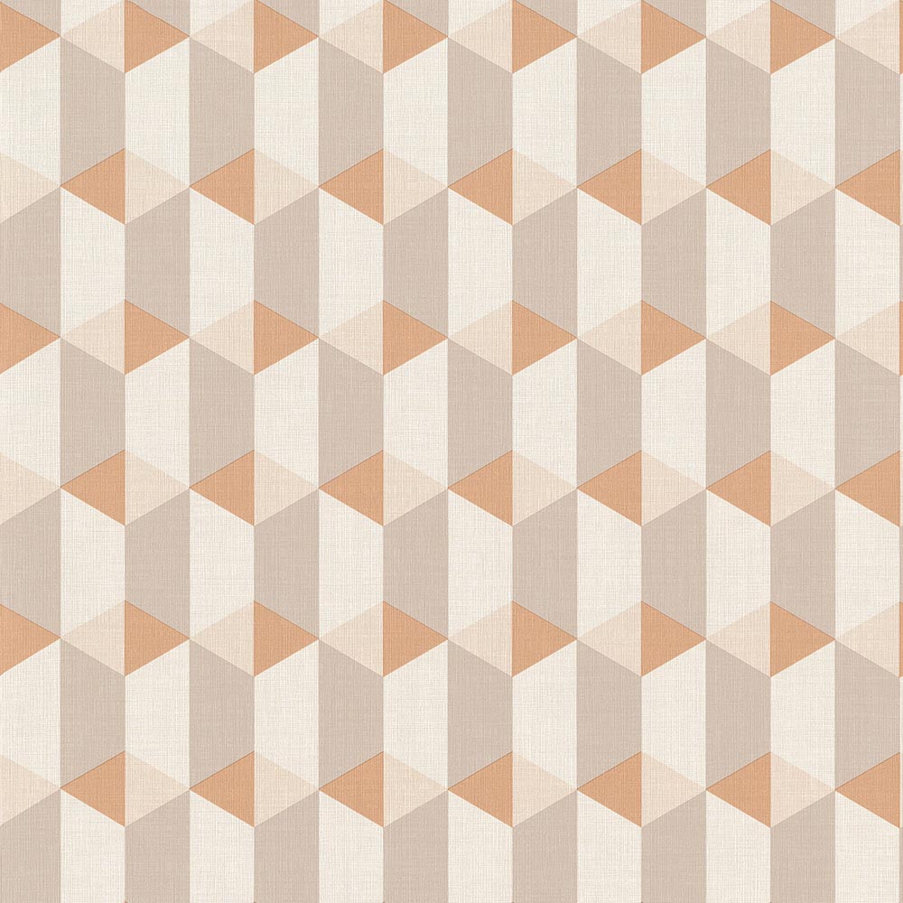

Обои Grandeco Inspiration Wall IW3504 призма 3Д серо-оранжевый 0.53 x 10.05 м