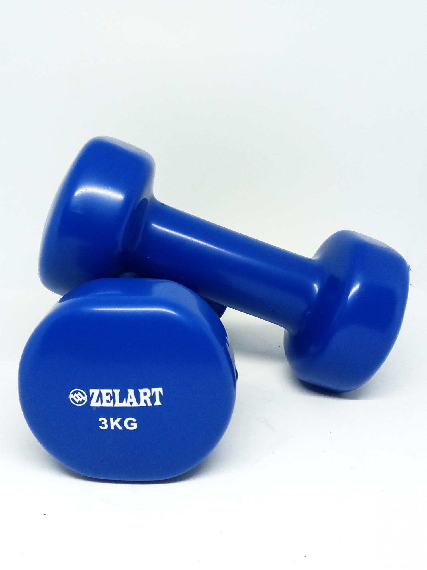 

Гантели для фитнеса с виниловым покрытием Zelart Beauty (2x3кг) (2шт, синие)