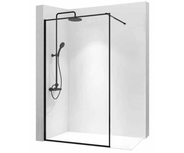 

Душова стінка Rea BLER Easy Clean 90 Чорний МАТ REA-K7638