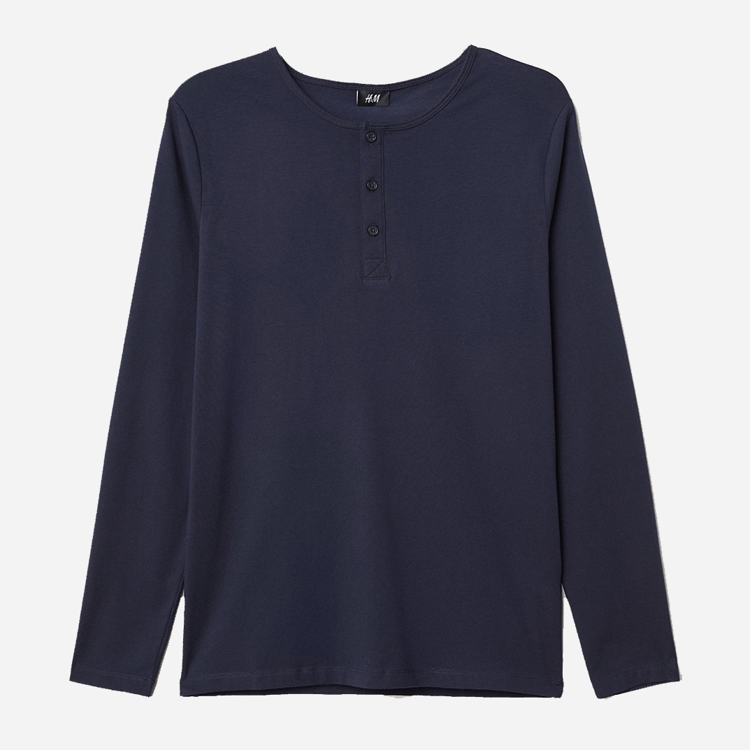 

Лонгслив H&M 0681934_01 XS Темно-синий