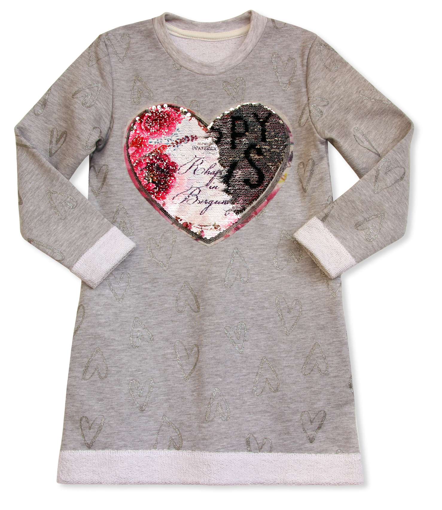 

Сукня "Серце" Соня світло-сірий меланж 5544 350704, 104 (4 роки)