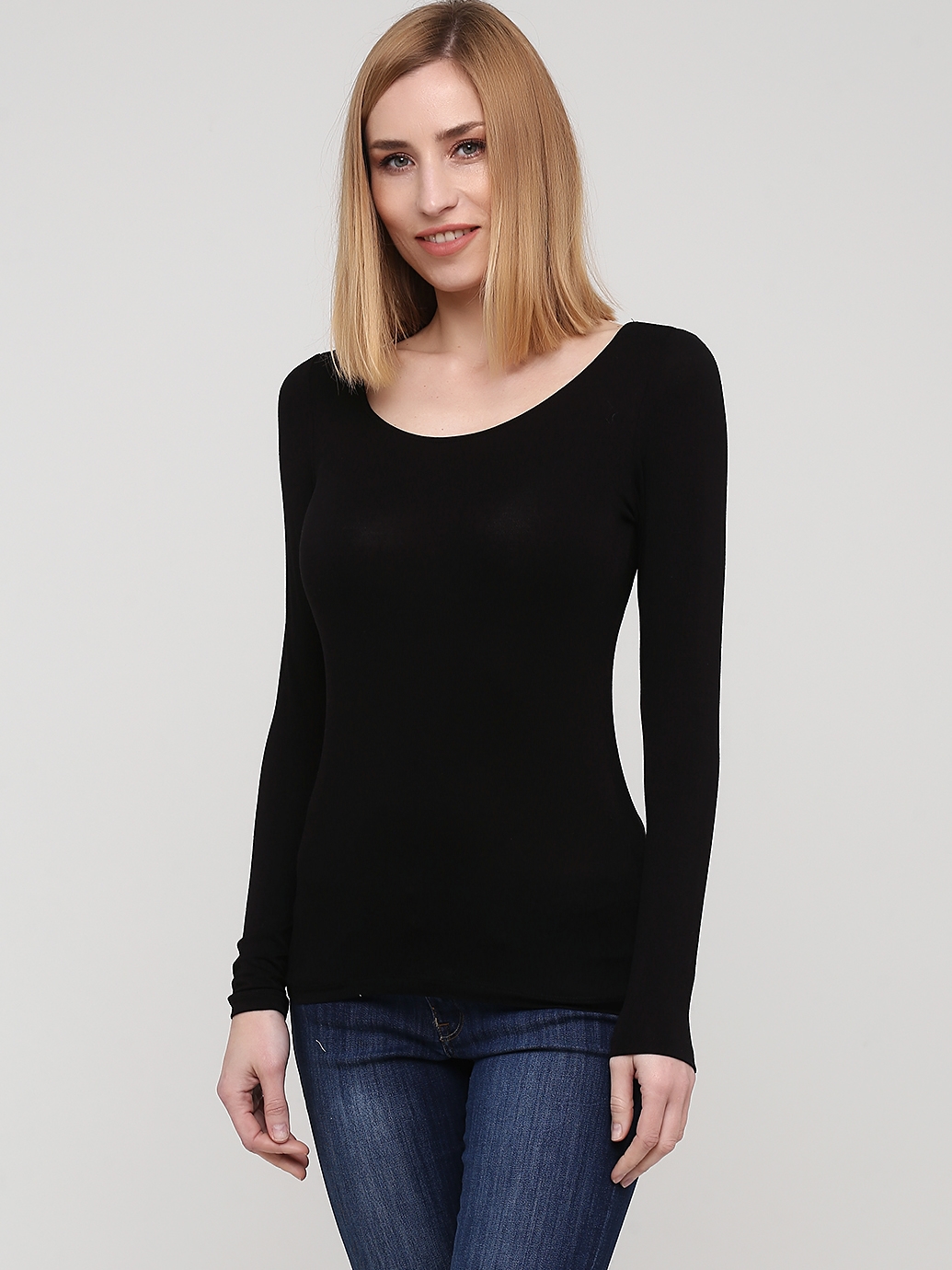 

Лонгслив H&M 449701 S Черный