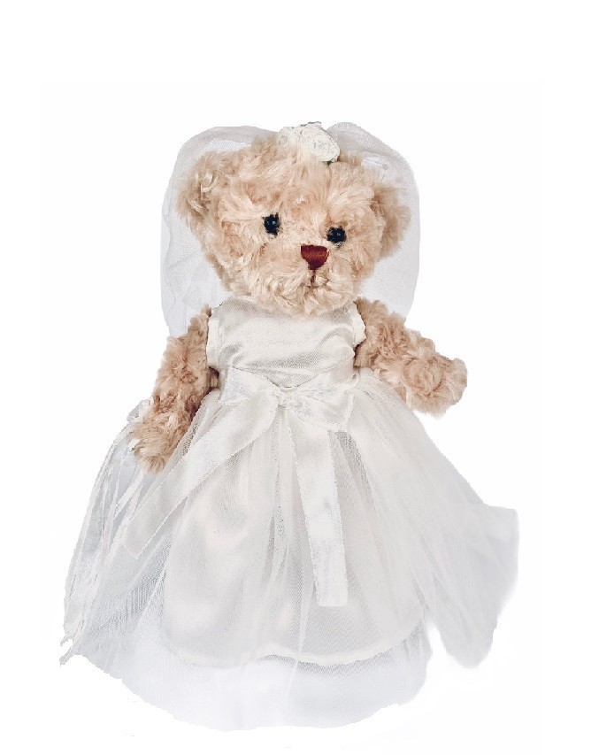 

Игрушка мягкая мишка невеста из серии Wedding Pair, 30 см, Bukowski Design,12025