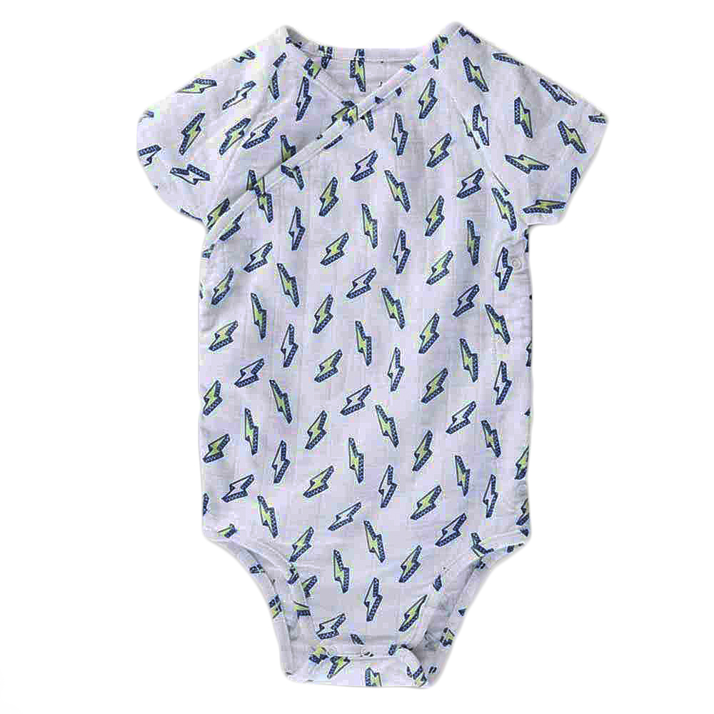 

Боди с коротким рукавом Aden&Anais 9-12 мес (80 см). Бело - зеленый (238601G-8702-8703)